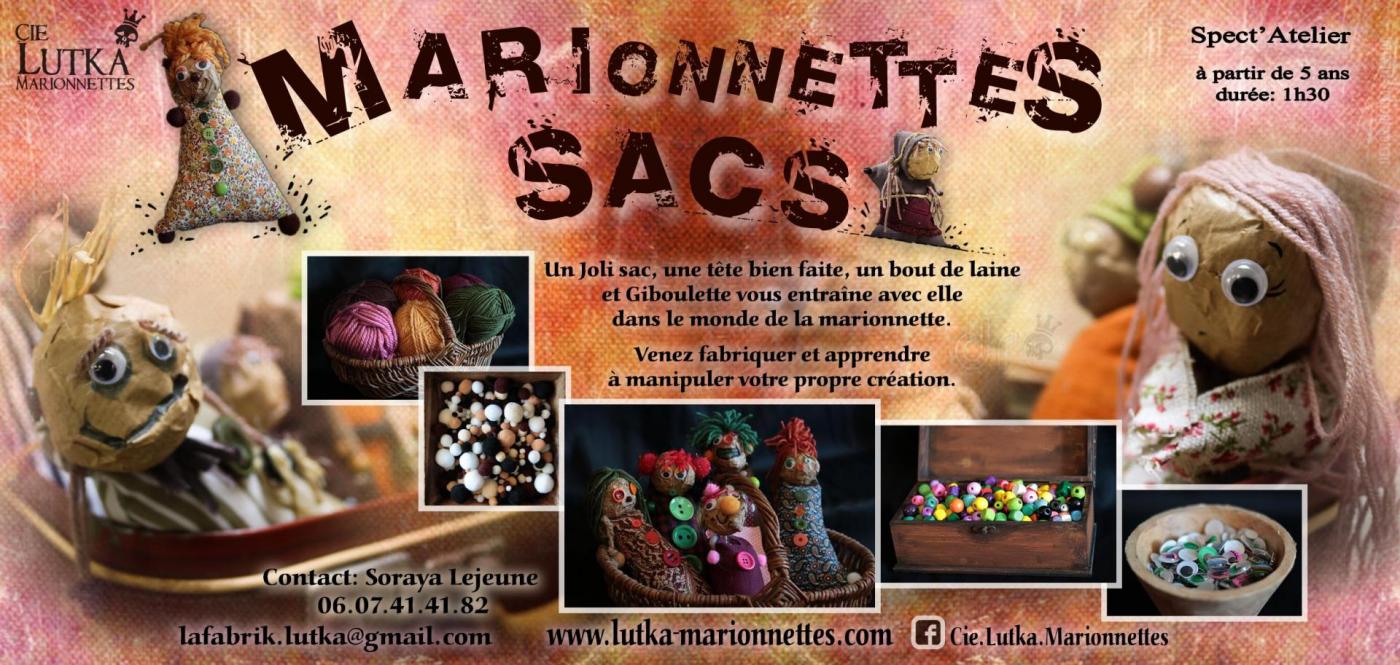 Atelier « Marionnettes sacs » - par la Compagnie Lutka Marionnettes